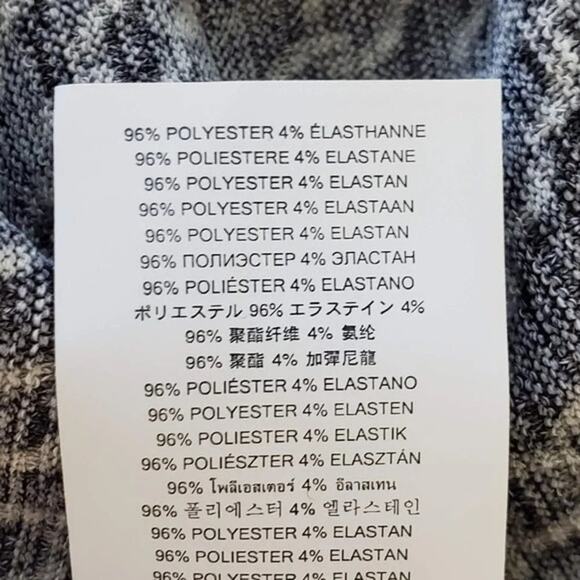 Michael Kors Chain Print Top Women Size PXL Black Silver Short Sleeve NEW - Picture 10 of 12